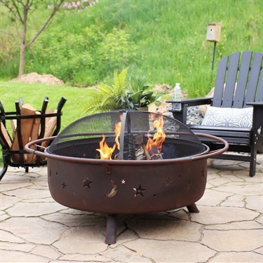 Approved outdoor device for recreational fires