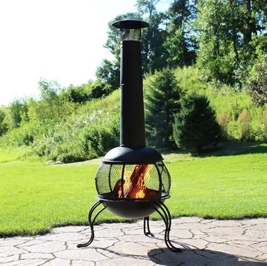 Approved portable outdoor fireplace for recreational fires